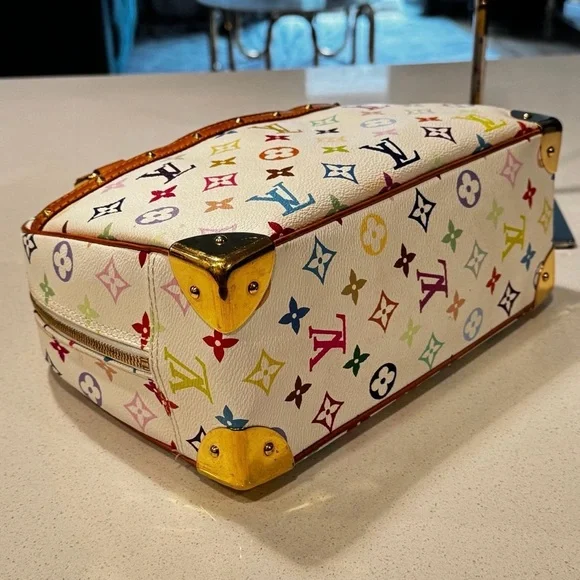 Louis Vuitton Red and Pink Satchel Bag - Picture 5 of 11